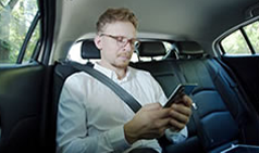 タクシーの乗車中に水素吸入