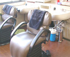 ウォーターメッセージ設置しているシャワーブース