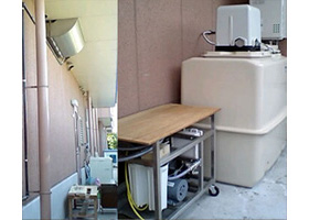 老人ホームに設置されている逆浸透膜浄水器