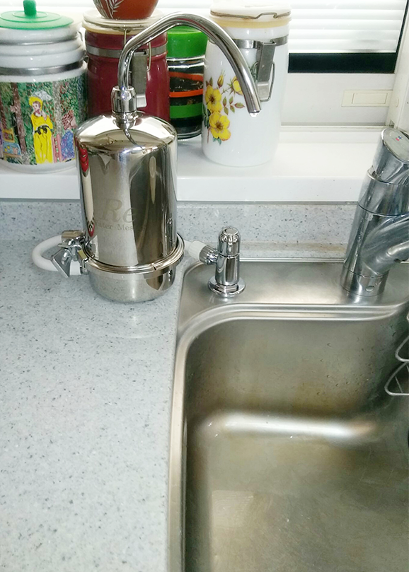 飲料水浄化システムReシンクトップ設置